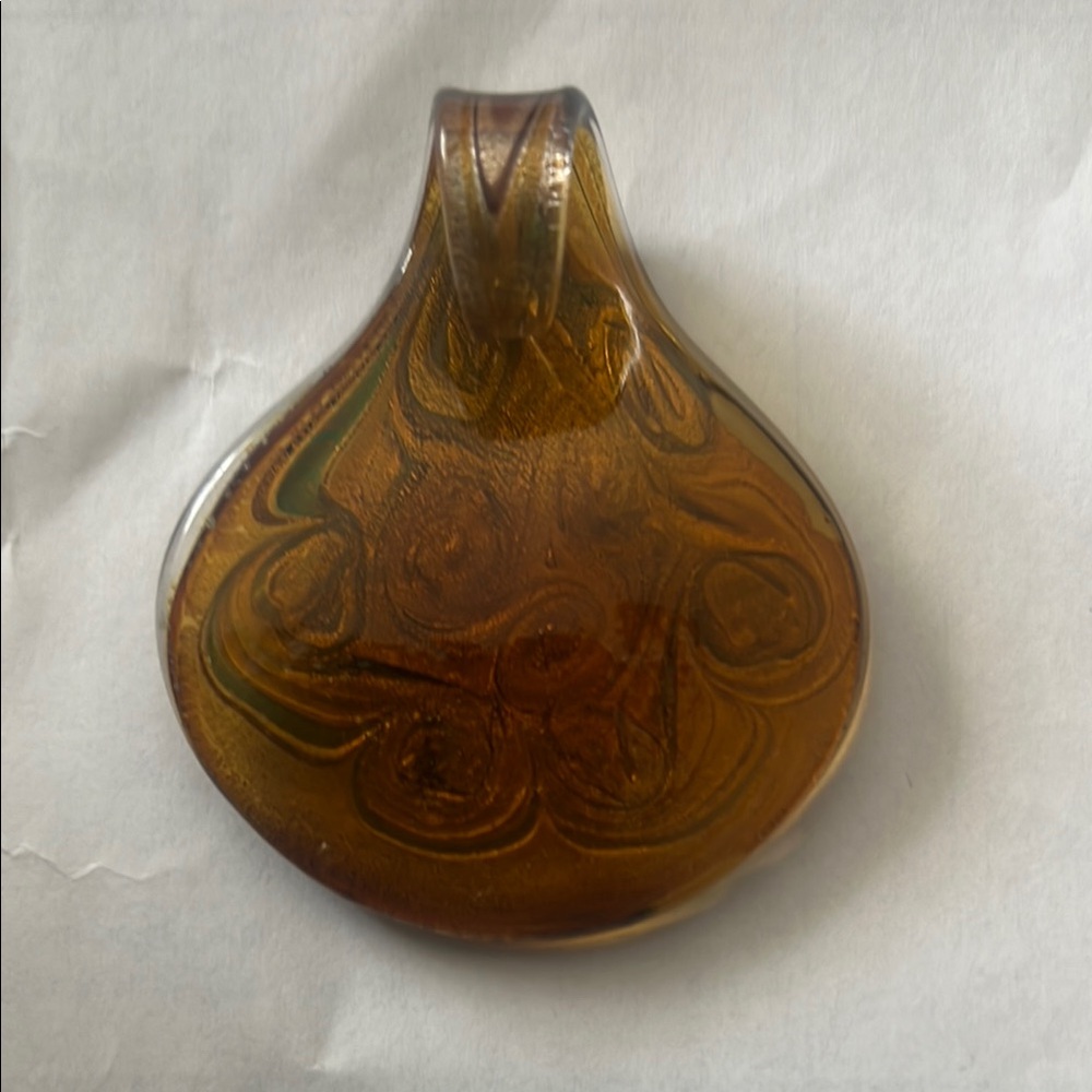 Handcrafted Swirl Glass Pendant - Picture 2 of 2